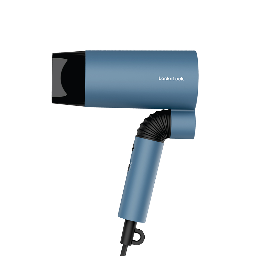 Máy Sấy Tóc Locknlock Foldable Hair Dryer 220 - 240V, 50/60Hz, 1600W - Màu Lam -  ENA166BLU, , large image number 0